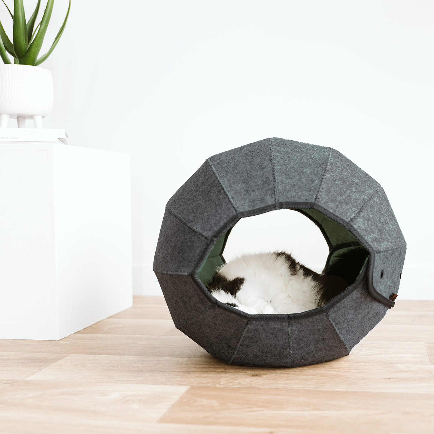 Sphere en feutre pour chat