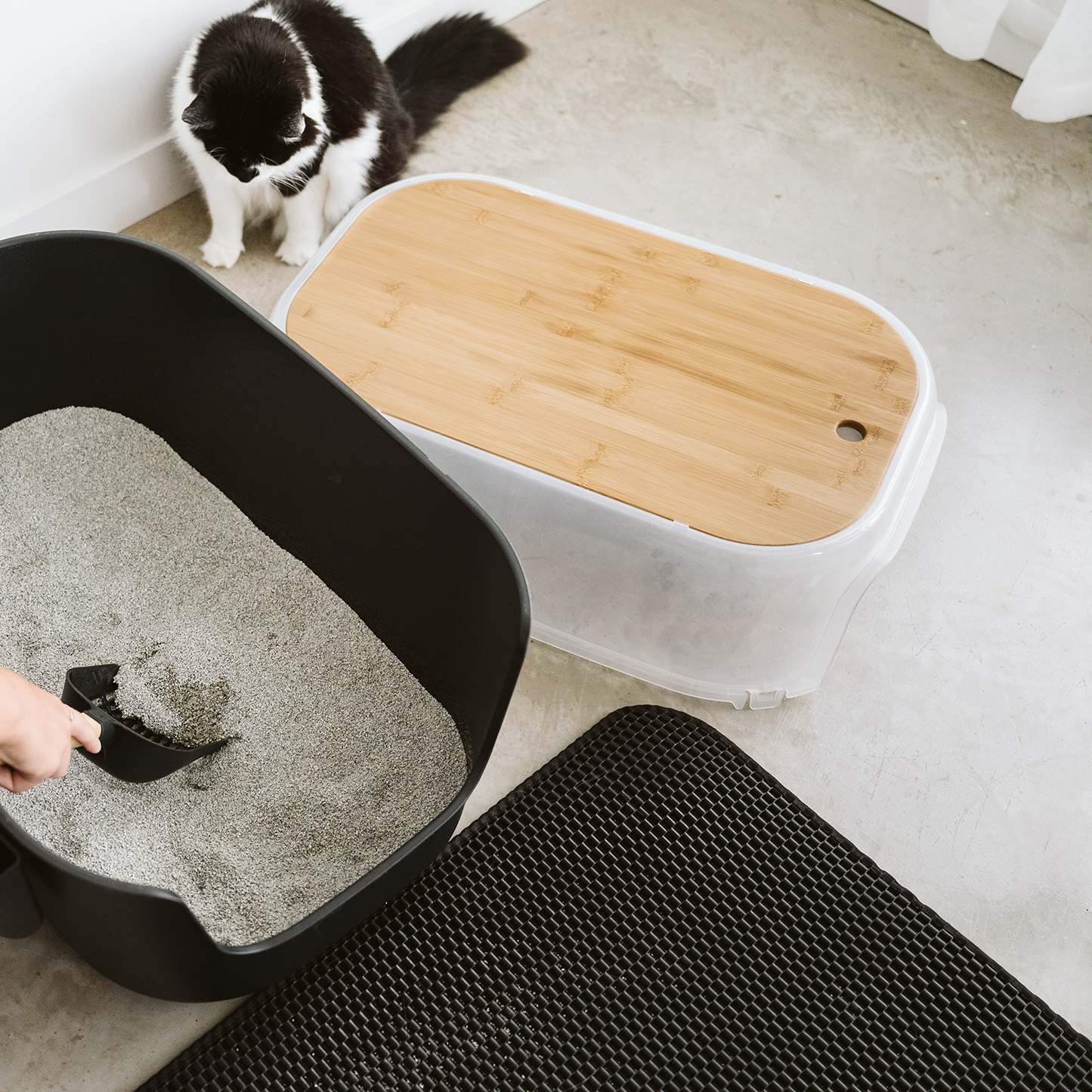 Grand tapis de litière de luxe