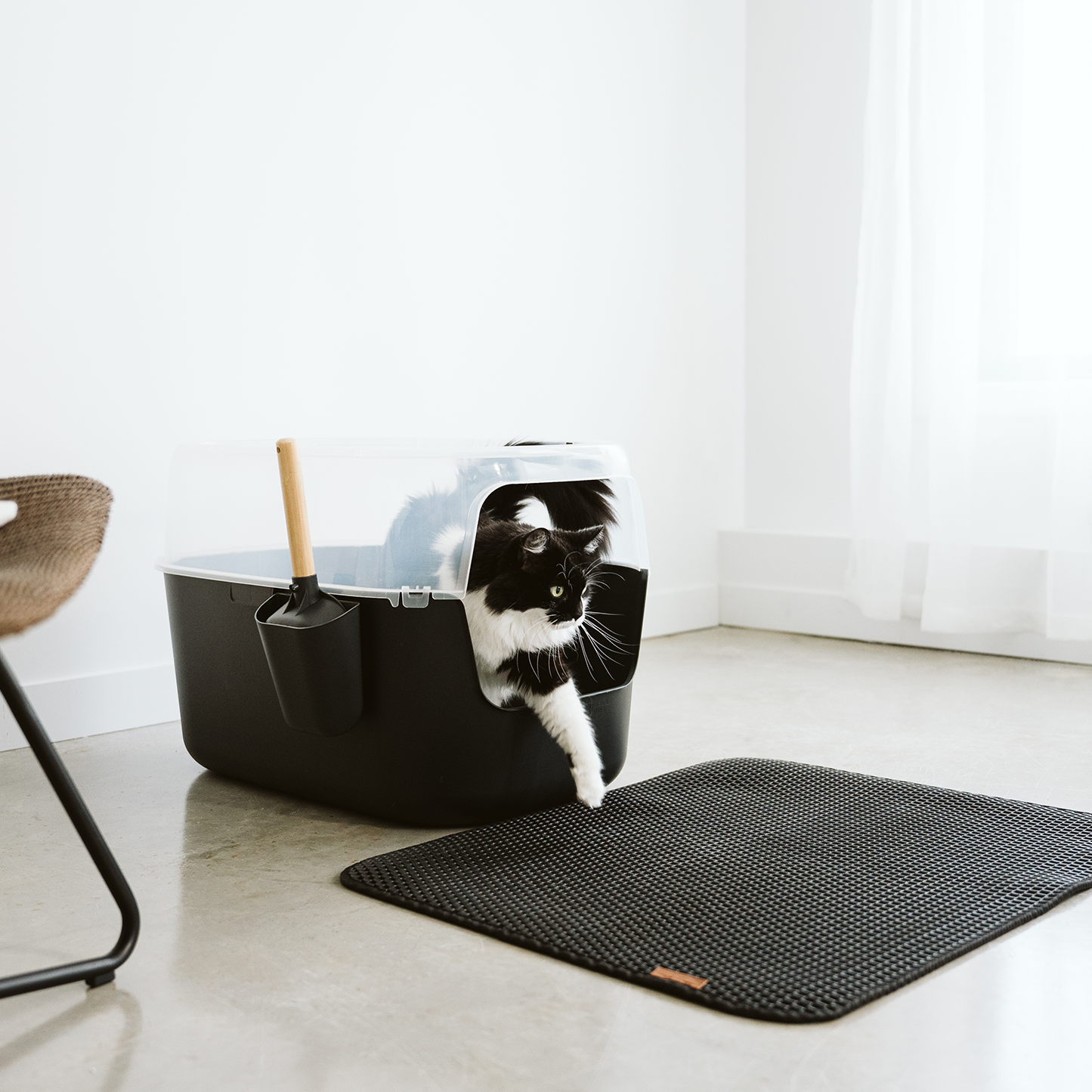 Grand tapis de litière de luxe