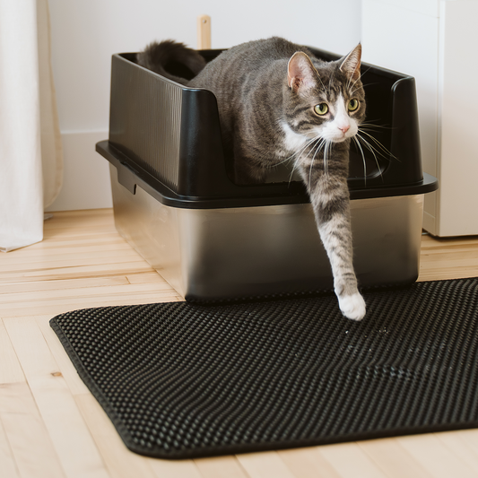 Large stainless steel litter box