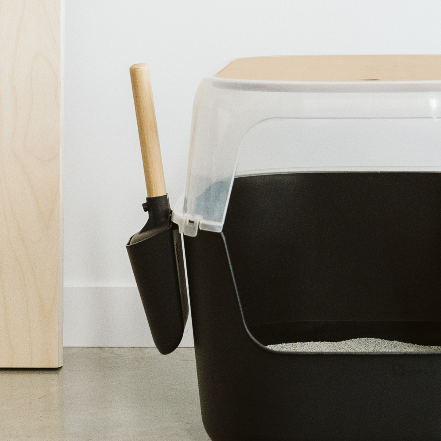 Pelle à litière robuste avec support