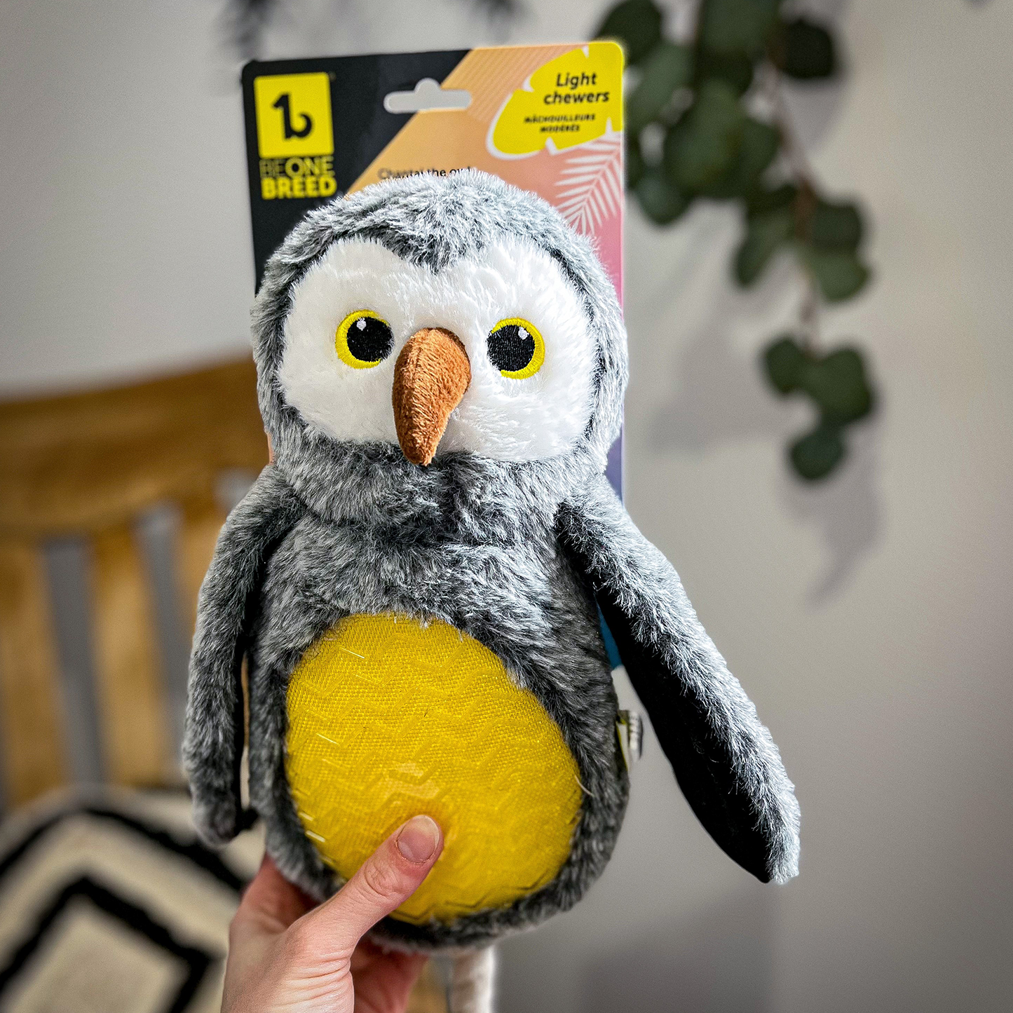 Plush toy for dog, owl style