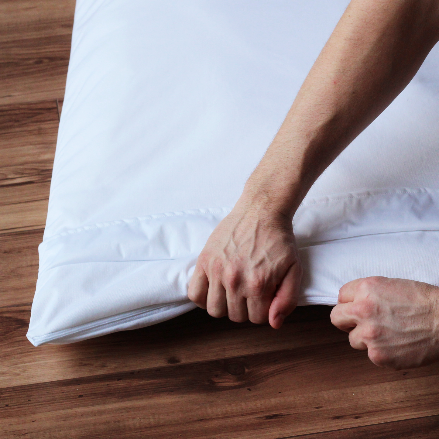 Cloud pillow bundle with cover and water resistant liner