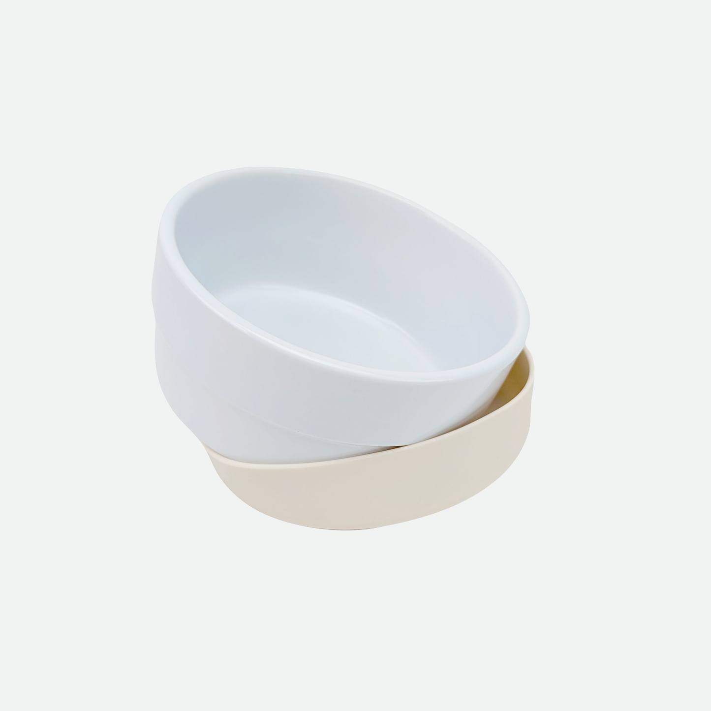Ceramic bowl with non-slip silicone base