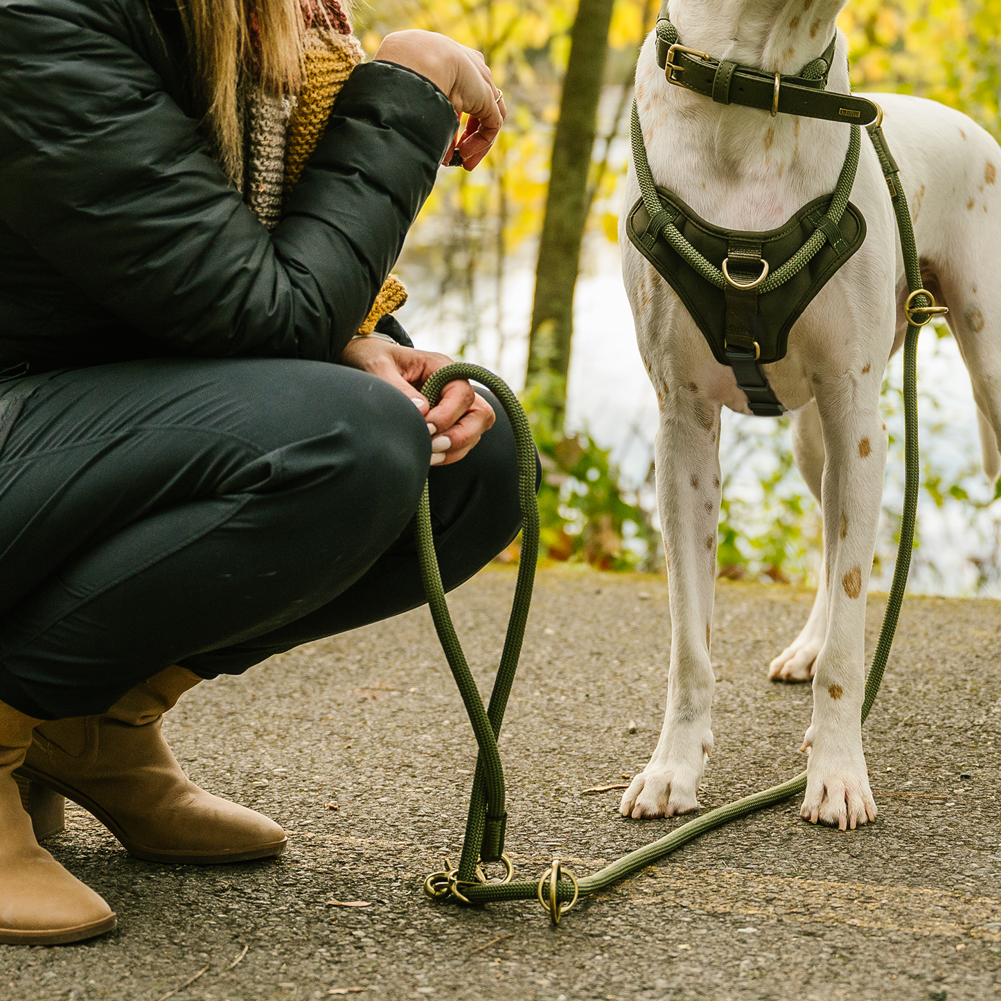 Luxury rope leash