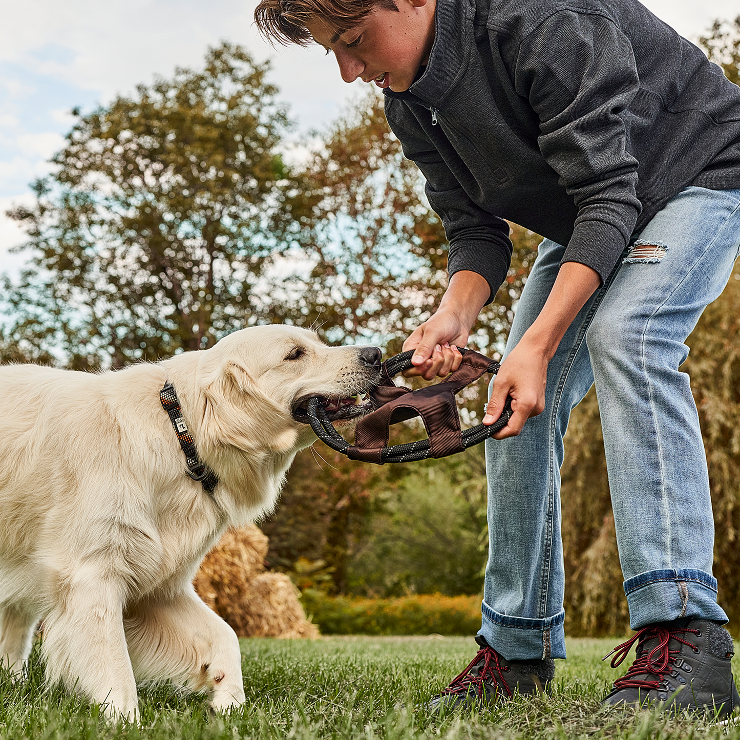 Jouet squelette de corde pour chien