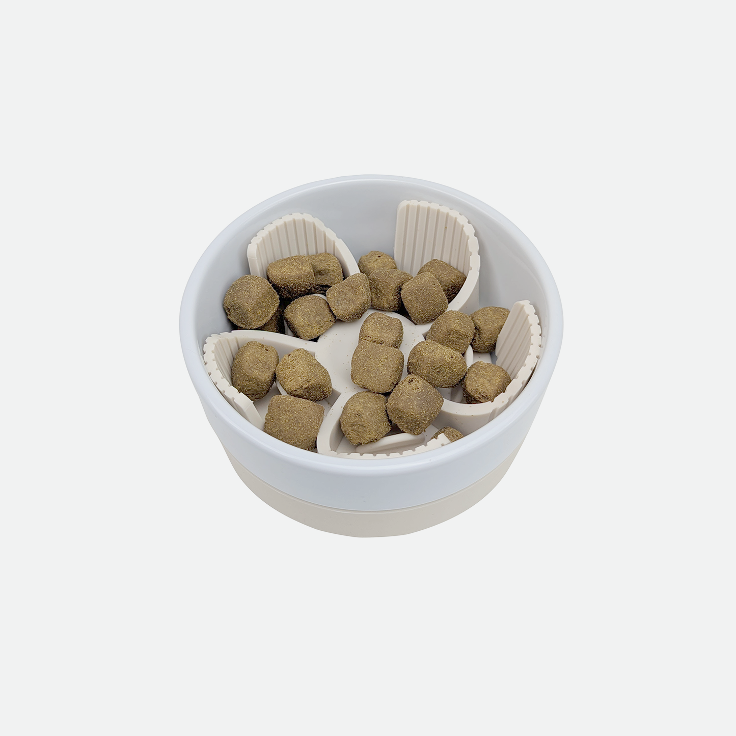 Silicone slow feeder insert