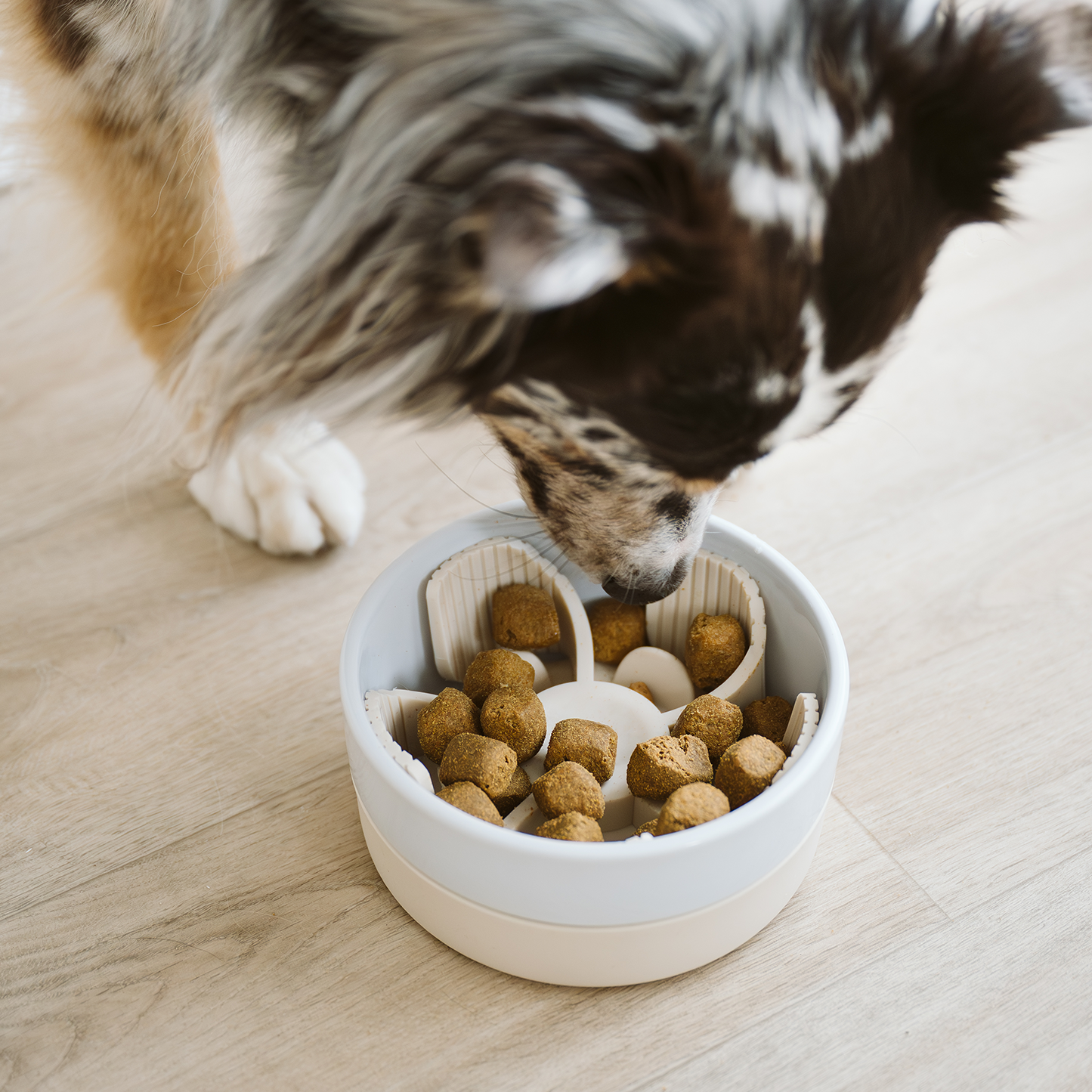 Silicone slow feeder insert