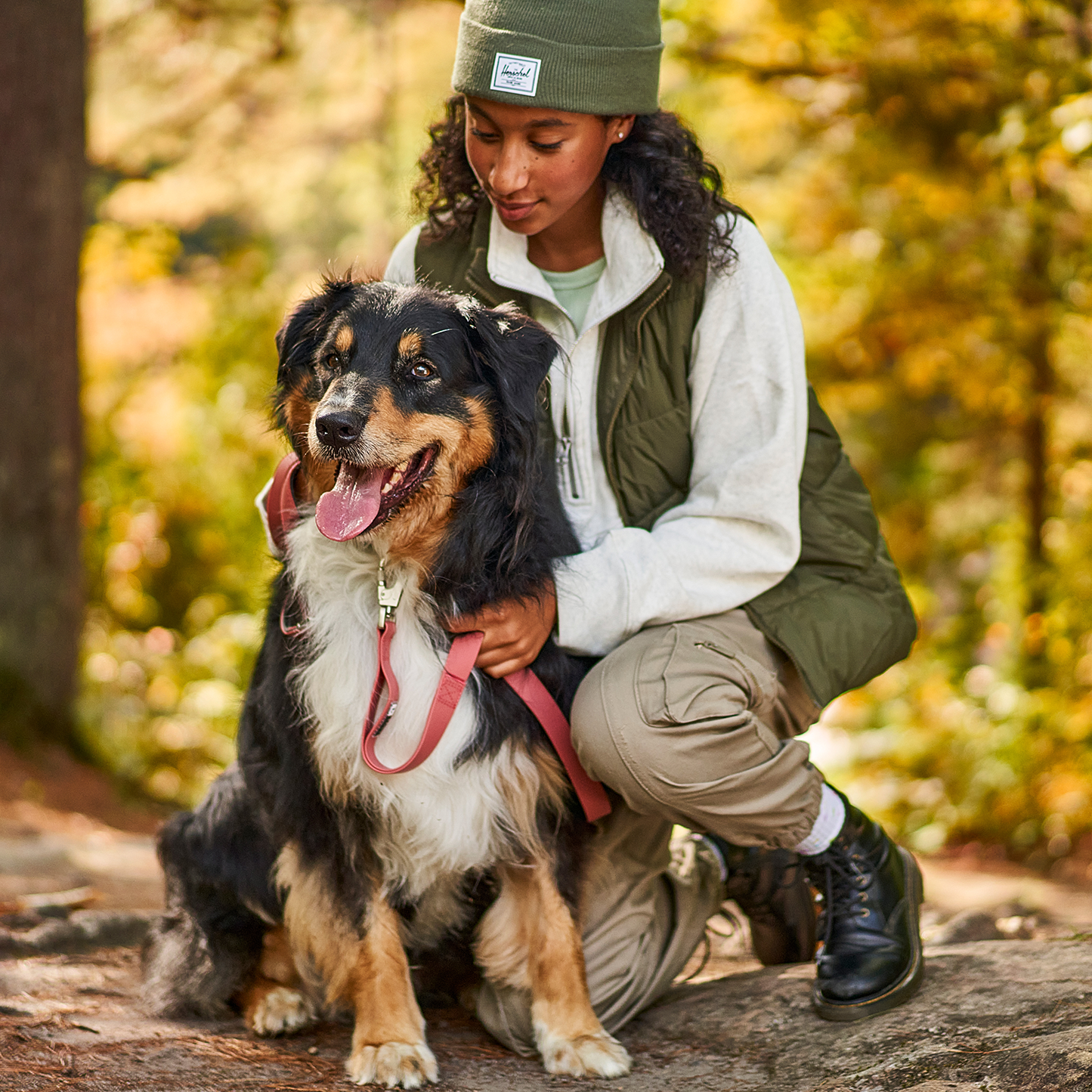 Laisse multifonction en silicone pour chien