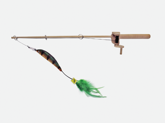 Cat teaser fishing rod toy