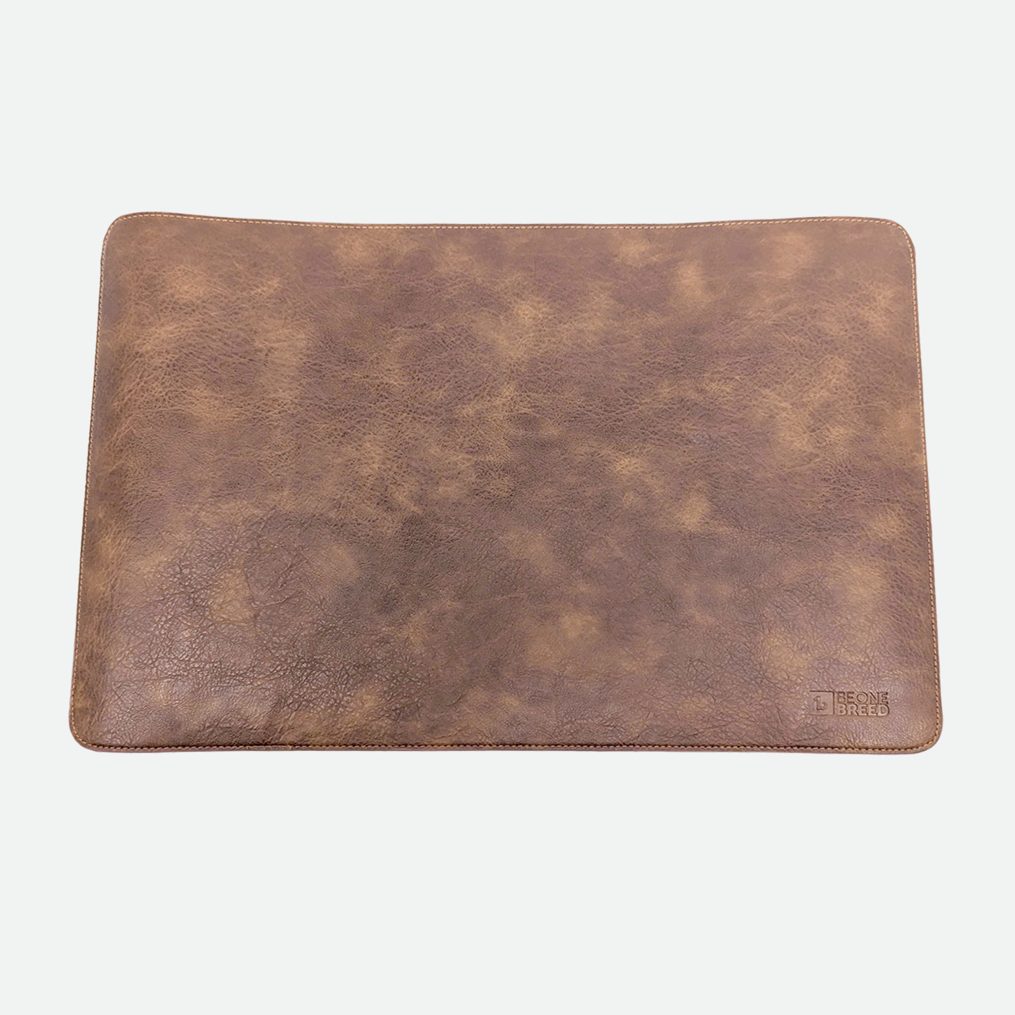 Faux leather placemat for pet, brown
