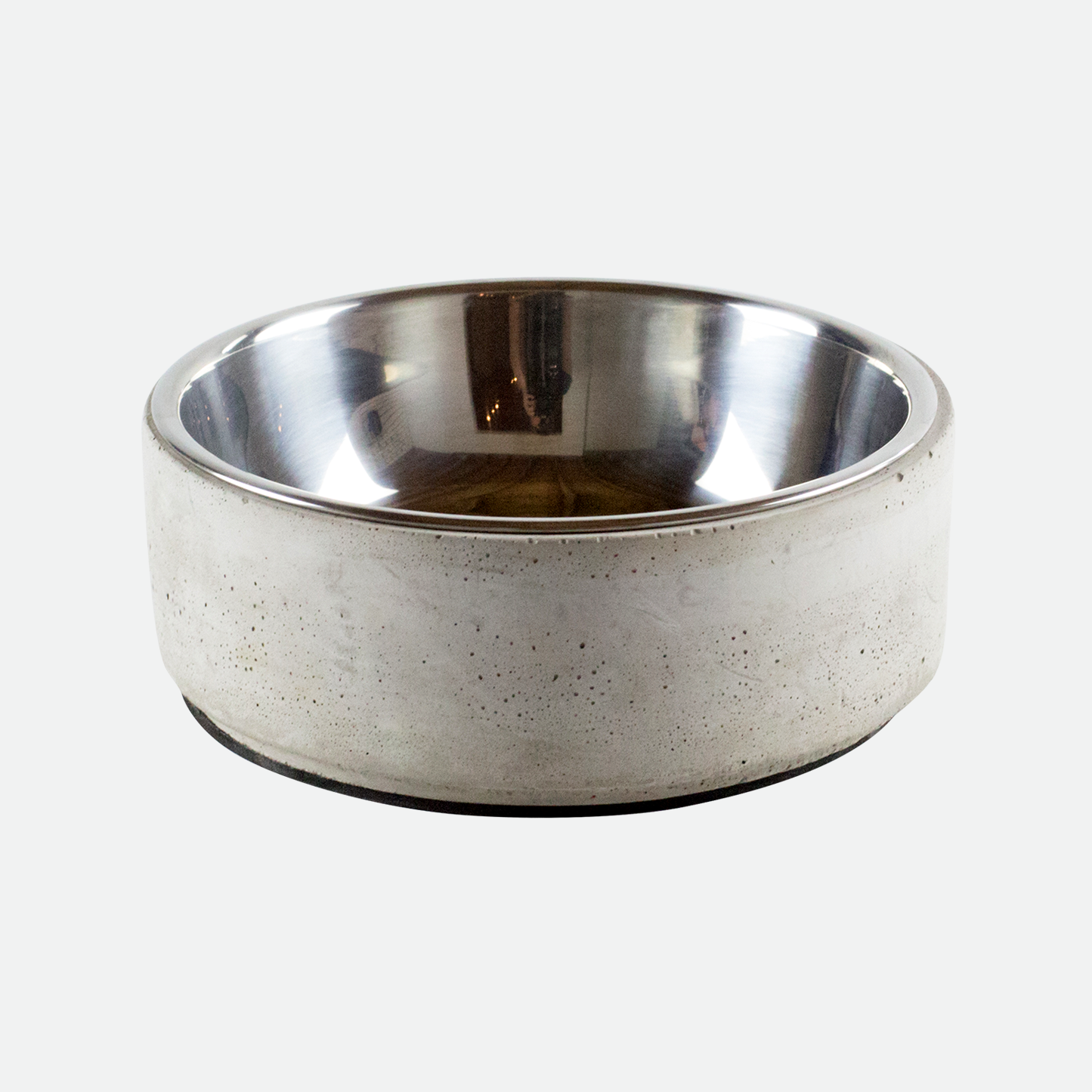 Concrete bowl for pet, gray