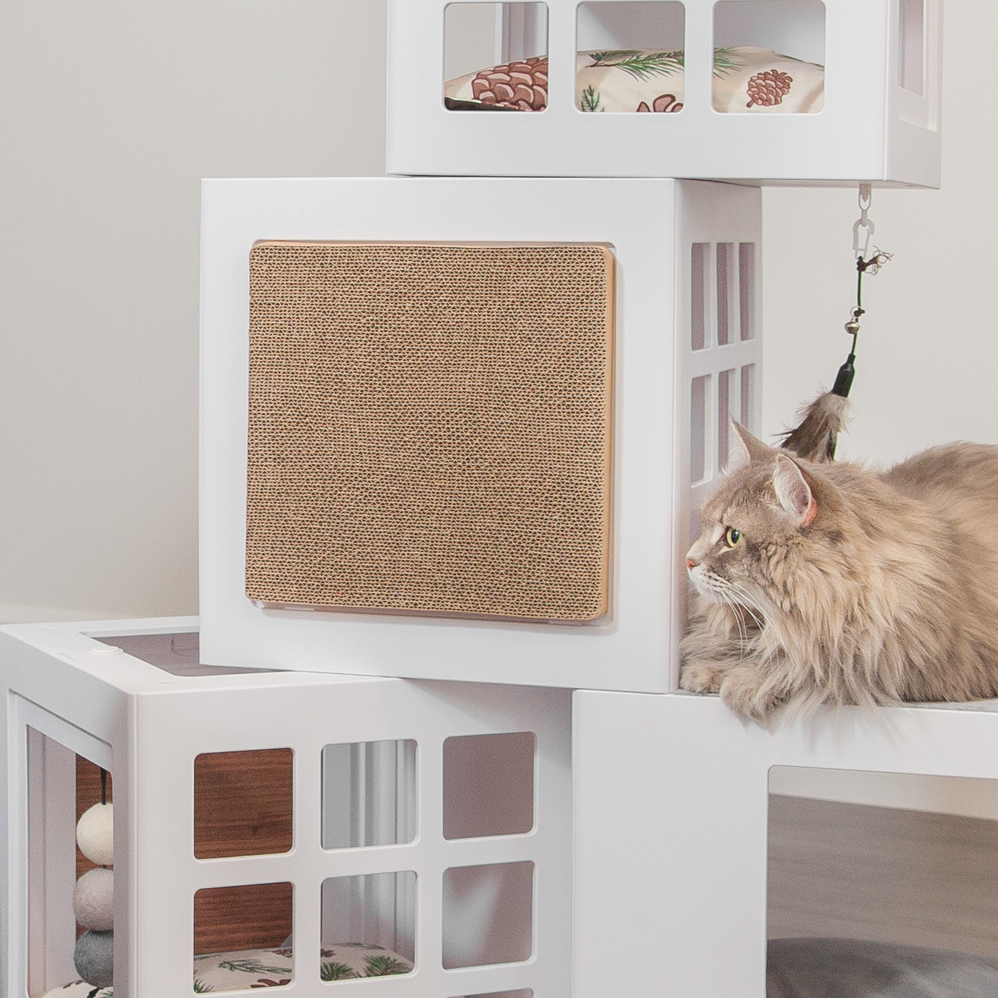 Katt3 additional cardboard scratcher, beige