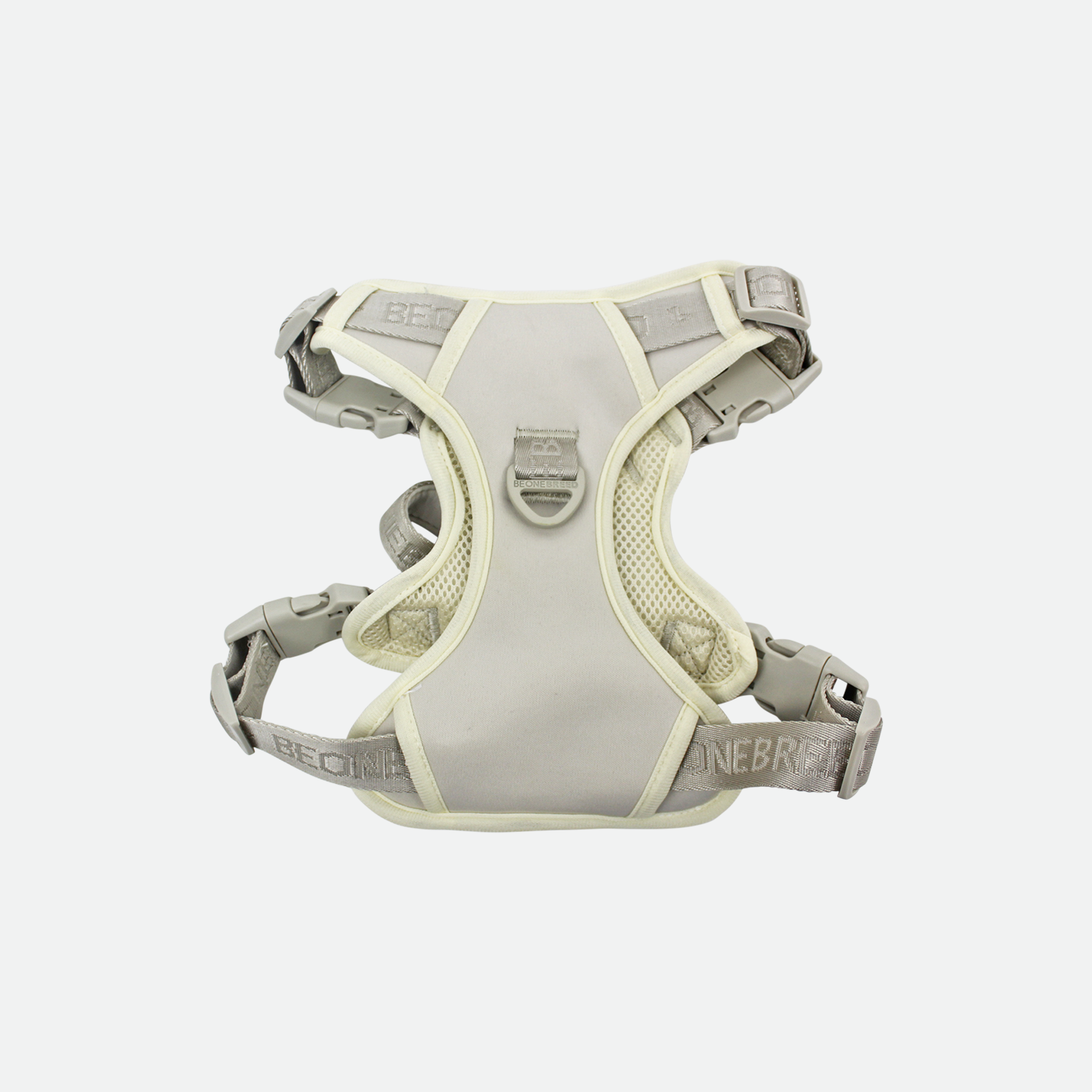 Neoprene and nylon dog harness, beige