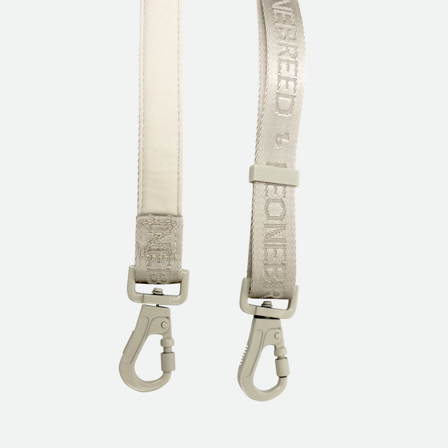 Adjustable nylon dog leash, beige