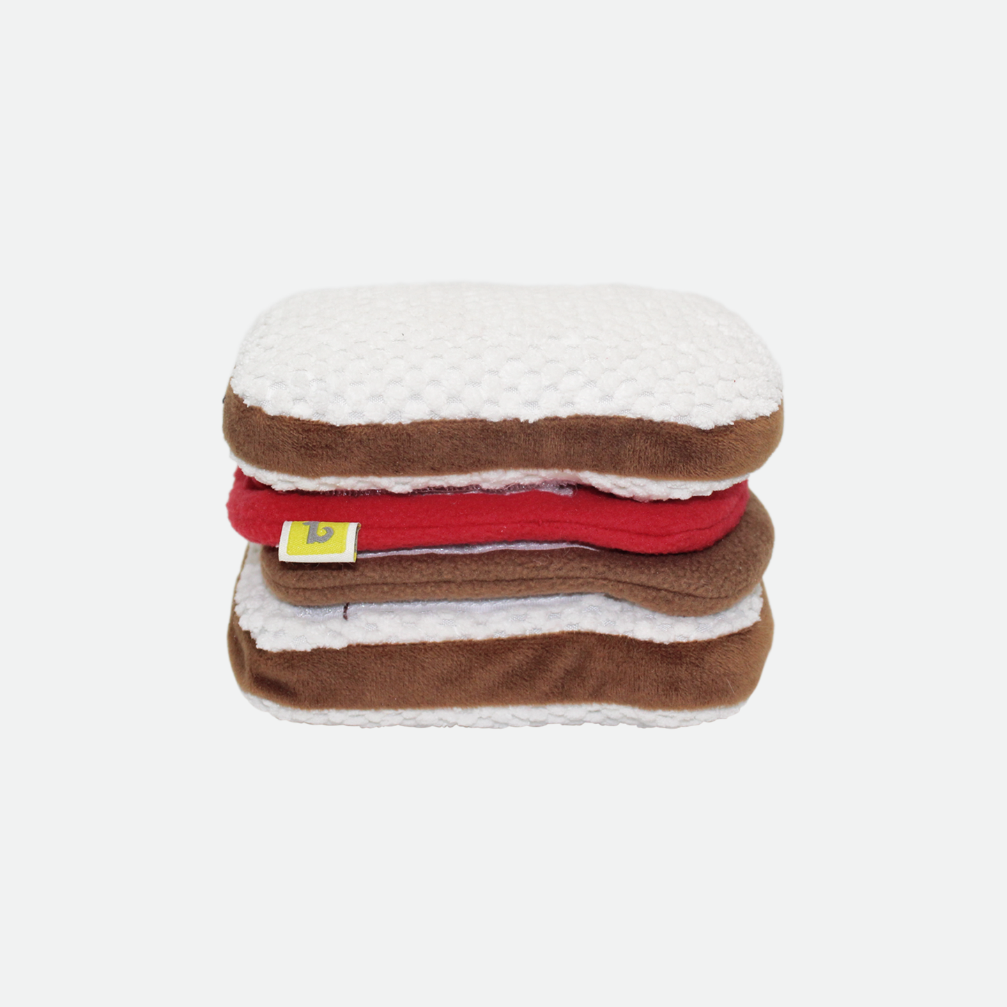 Plush toy for dog, sandwich style