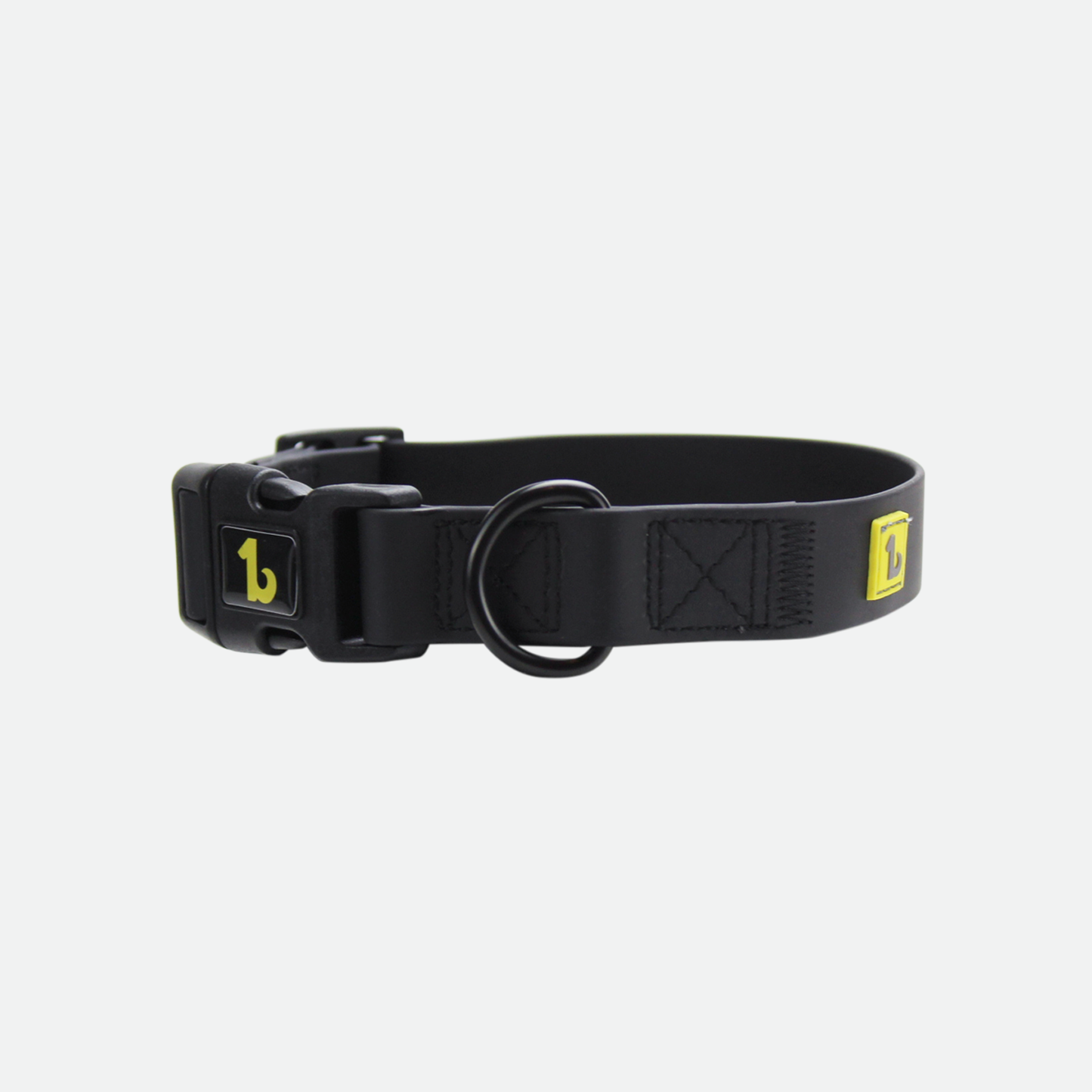 Silicone collar  for dog, all black style
