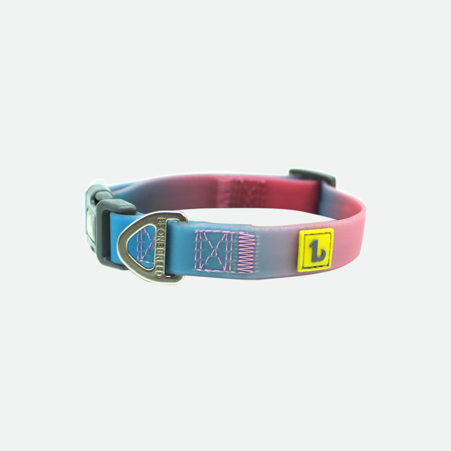Silicone collar for dog, blue & pink style