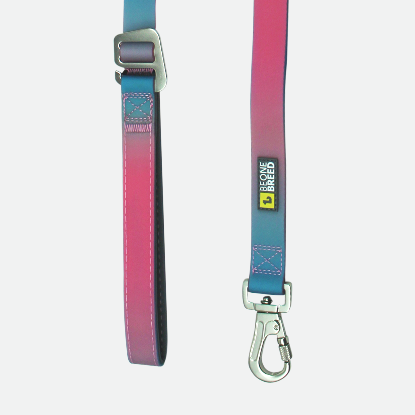 Silicone leash for dog, blue & pink style
