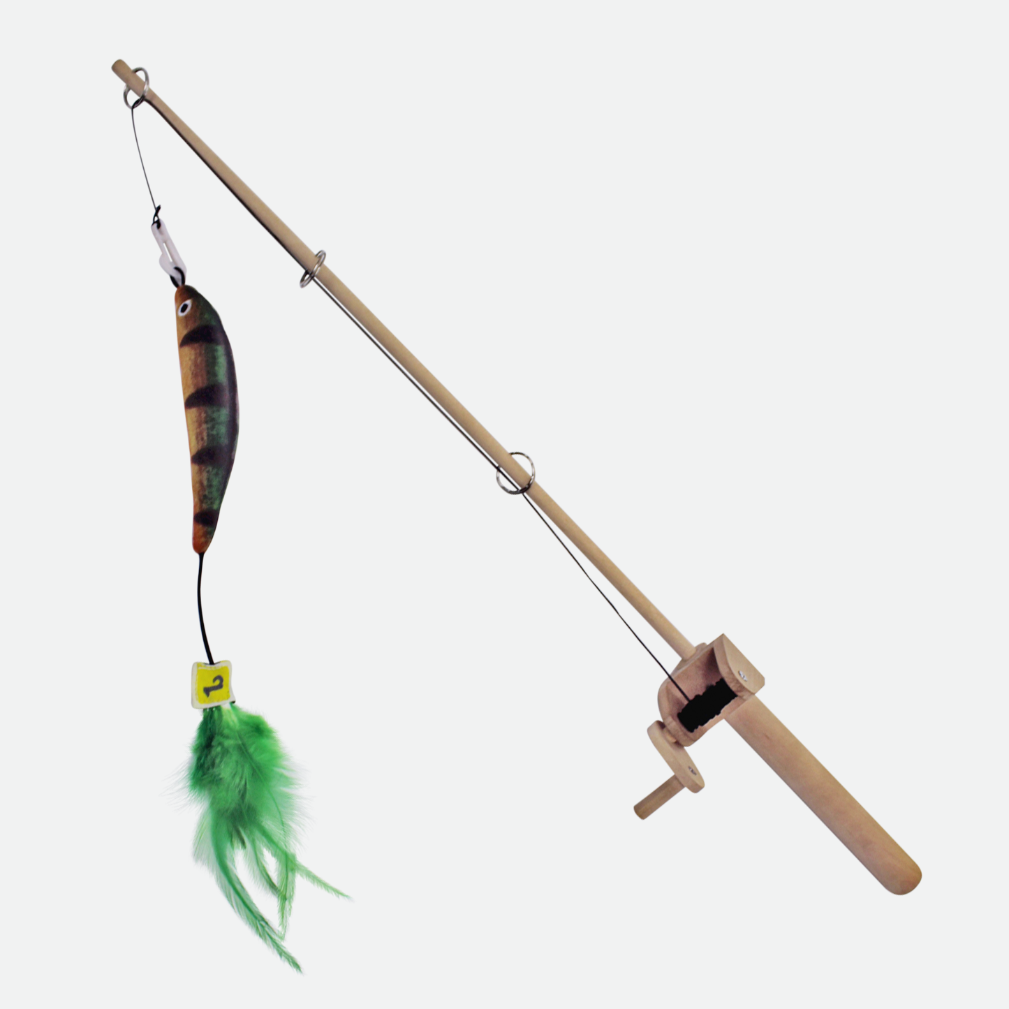 Cat teaser fishing rod toy