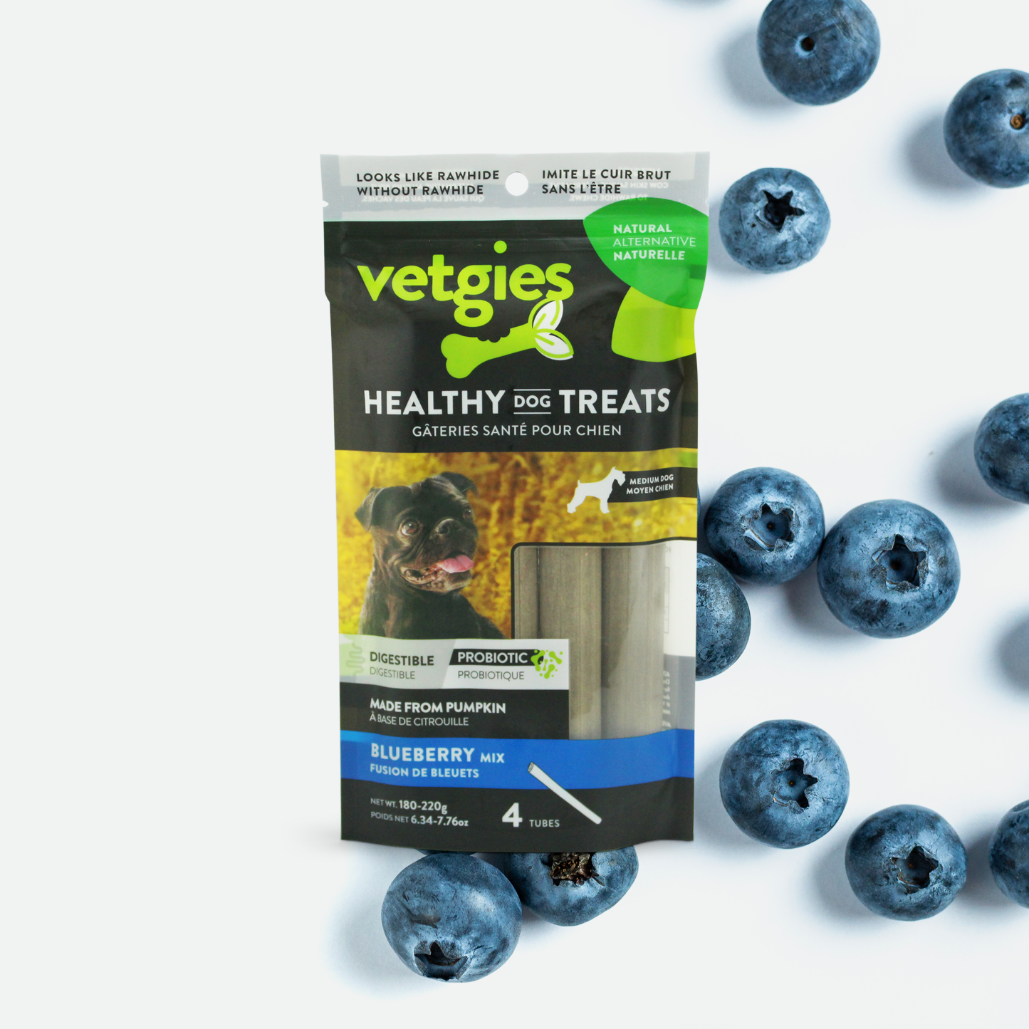 Veggie natural healthy treat for dog, blueberry